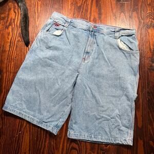 Bugle Boy 42 Y2K Denim Shorts Blue Relaxed